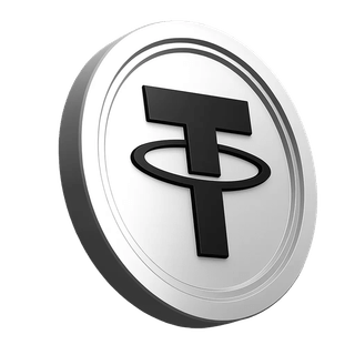 Tether USDT coin graphic shown in the platform information section
